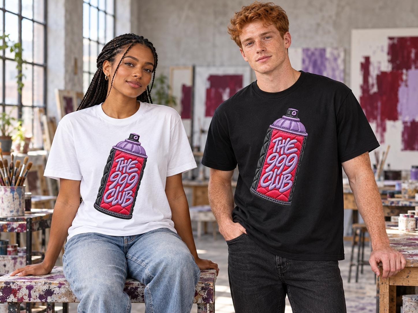 Spray Paint Can T-Shirt, Colorful Street Art Tee, Urban Graffiti Inspired Design, Wearable Art, Unisex Streetwear, Artist Gift — THE 999 CLUB wearable art