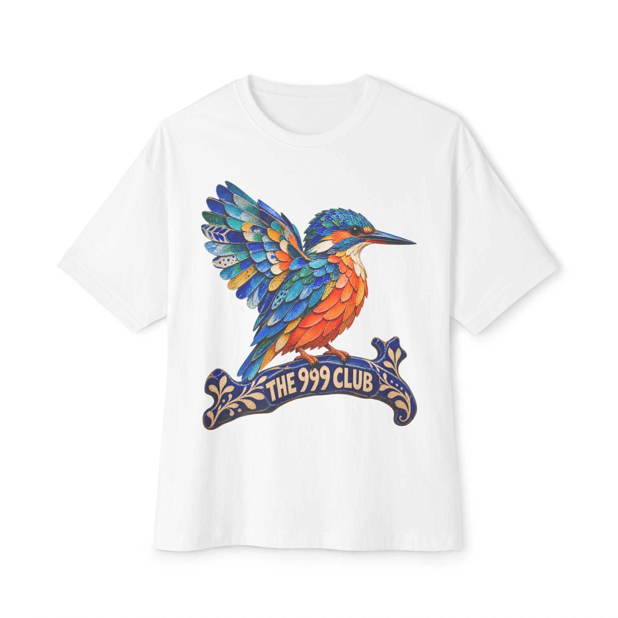 Colorful Kingfisher Tee | The 999 Club — THE 999 CLUB wearable art