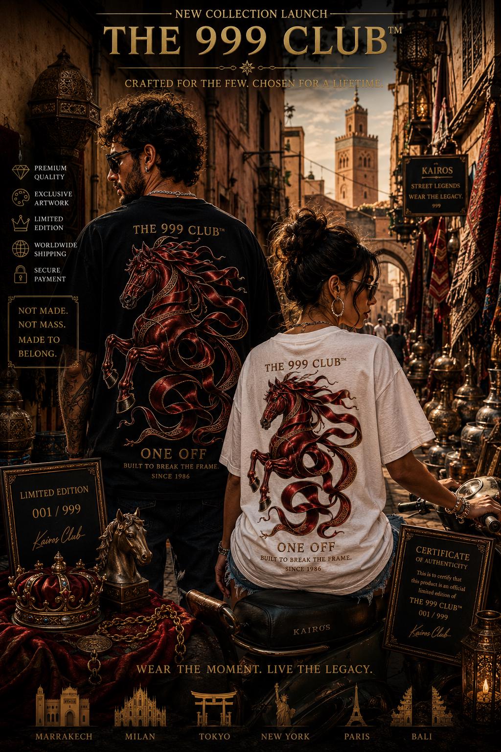 Red Horse Stallion Art T-Shirt: Western Style Back Print Fashion Tee