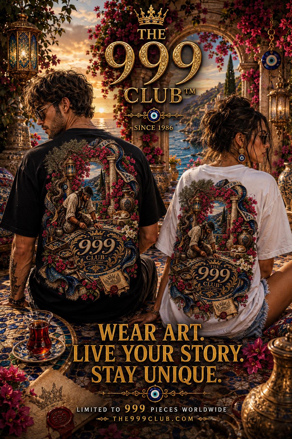 Personalized Vintage Photo Tee: Artistic Back Print, Limited Edition (999 Pieces)