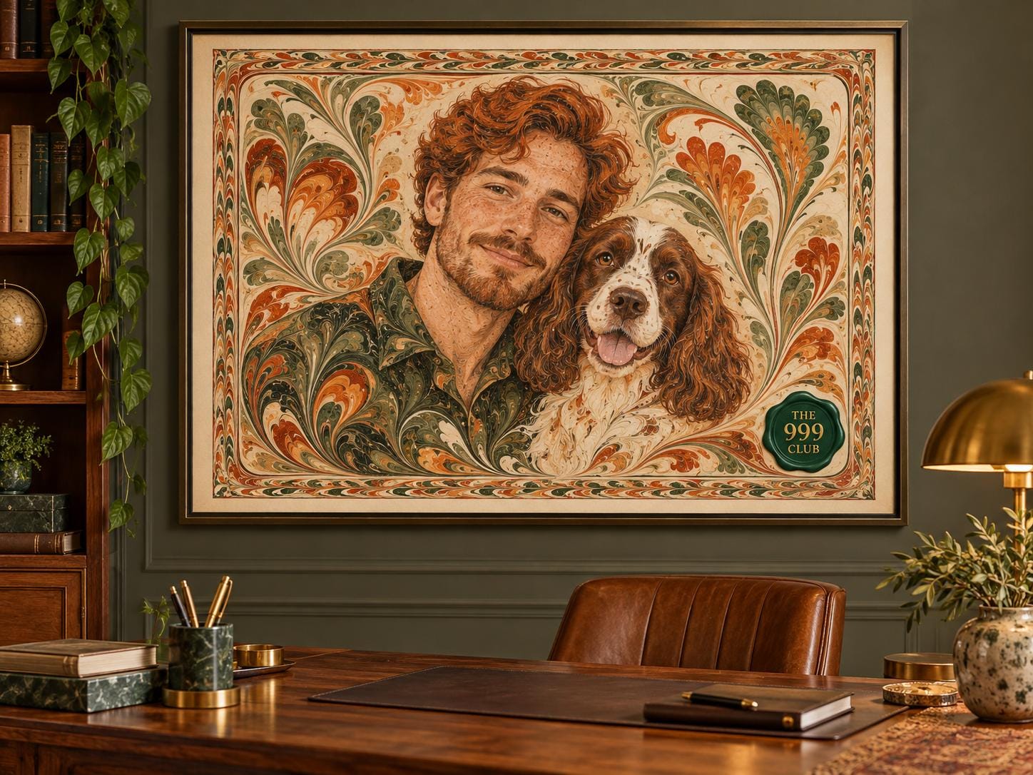 Custom lace art portrait — personalized digital wall art