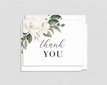 Monogrammed Stationery Magnolia Cards NC1046 Personalized Gifts Personalized Note Cards