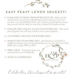 Customizable Pear Couples Shower Invitation Template, Perfect Pear Wedding Shower Invites, Fall Shower Immediate Download id:16921836 image 8