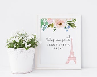 Customizable Paris Baby Shower Customizable Sign, France Baby ShowerParty Sign, Baby Shower Signs and Decor, Instant Download [id:4845545]