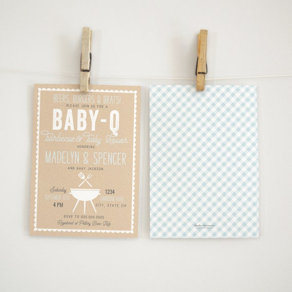 Customizable BBQ Baby Shower Invitation, BabyQ Shower Invite Template, Barbecue Baby Shower Invitation Instant Download [id:4372772,4372887]