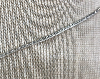 Silver Beaded Rope Trimming, Beaded Trim, Beads on a Trim, Simple Beaded Trimming, Silver Beads Trim