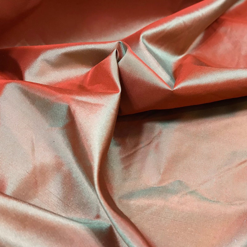 Jaffa Orange Taffeta Silk Fabric