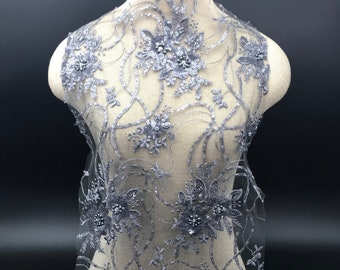 dark gray lace dress