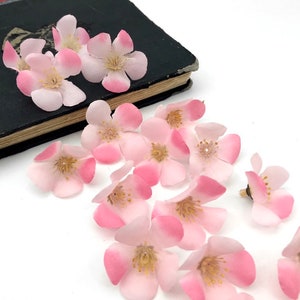 Pink Fabric Flowers, Small Fabric Flowers, 3D Artificial Flowers, Sew On Flowers, Dress Flower, Floral Dress Embellishment
