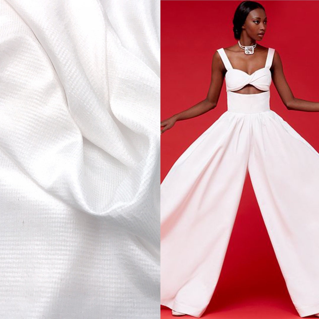 White Textured Fabric, White Cotton Material, White Material, Dress ...