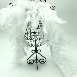 White Chantelle feathers , white Boas trim, DIY craft supplies, Christmas feathers