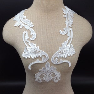 Venise Lace Applique, Lace, Appliques, Guipure Applique, Ivory Patch, Venise Trim Bridal Applique, Victorian Applique, Lace Collar, DIY Lace