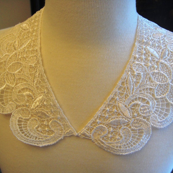 Venetian Vintage collar , lace collar,collar lace appliqué, lace trim