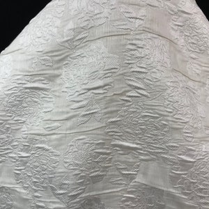 Ivory Jacquard, Embroidered Fabric, Unique Material, Jacquard Fabric, Bridal Fabric, Upholstery Fabric, Table Runner, Bridal Fabric