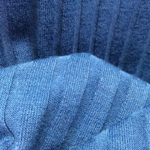 Blue Striped Stretch knit Jersey, blue Jersey, blue stretch fabric,royal stretchy, stretch with woven stripe