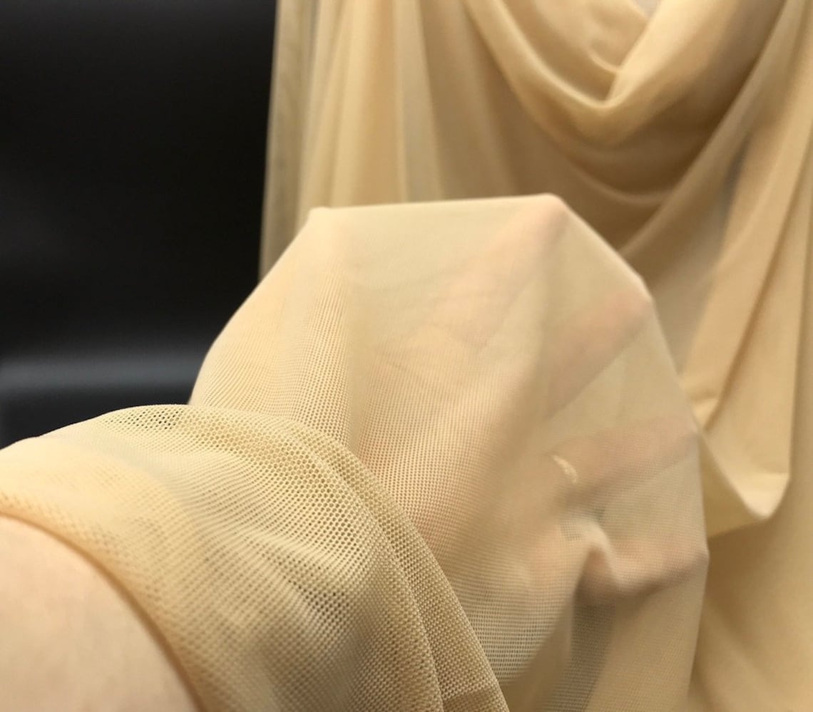 Dark Nude Stretch Mesh Mesh Fabric Nude Mesh Material Sheer - Etsy Canada