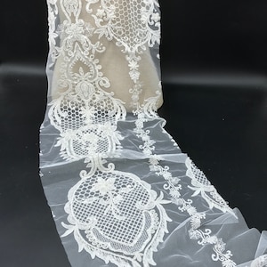 Lace sample bridal scrap fabric applique