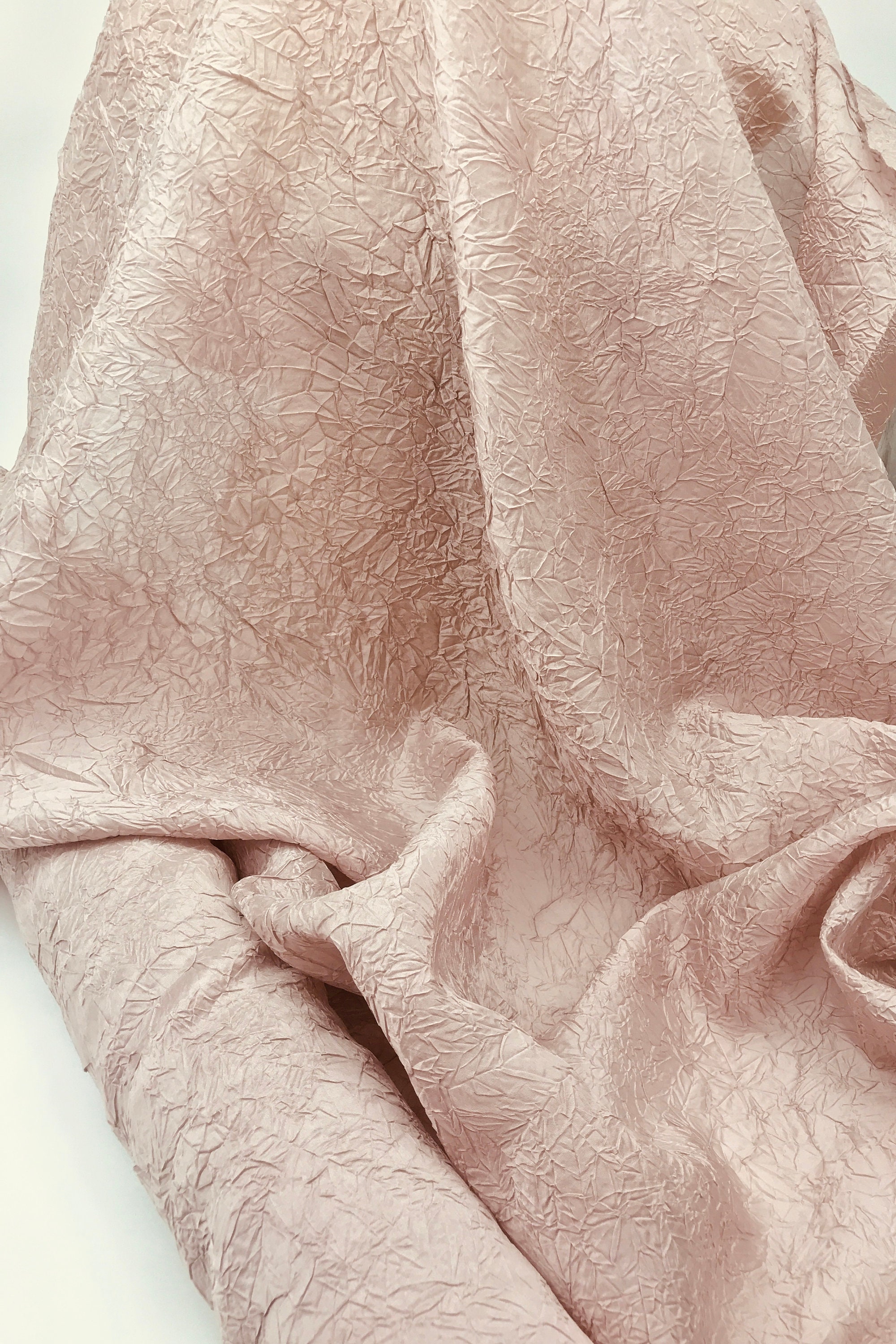Pink Crushed Silk, Old Rose Silk Fabric, Scrunched Silk, Textured Silk,  Silk Fabric, Silk Material -  Canada