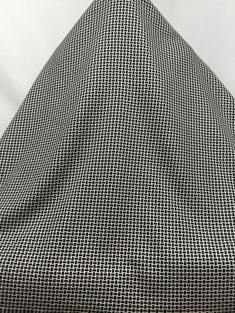 Black and White Fabric Picnic Basket Pattern Fabric Black Etsy