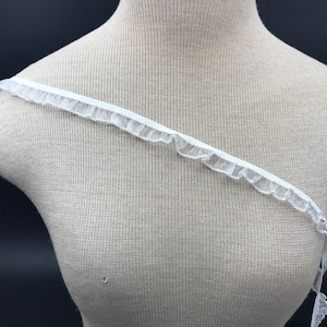 Ruban extensible ivoire clair, ruban décoratif, garniture de lingerie, garniture nuptiale