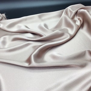 Beige/satin fabric,crepe material