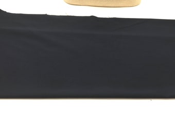 Dark blue Stretch Cotton ,Stretchy Fabric, Stretch Material, Blue Fabric, Blue Material slightly stretch, remnant fabric