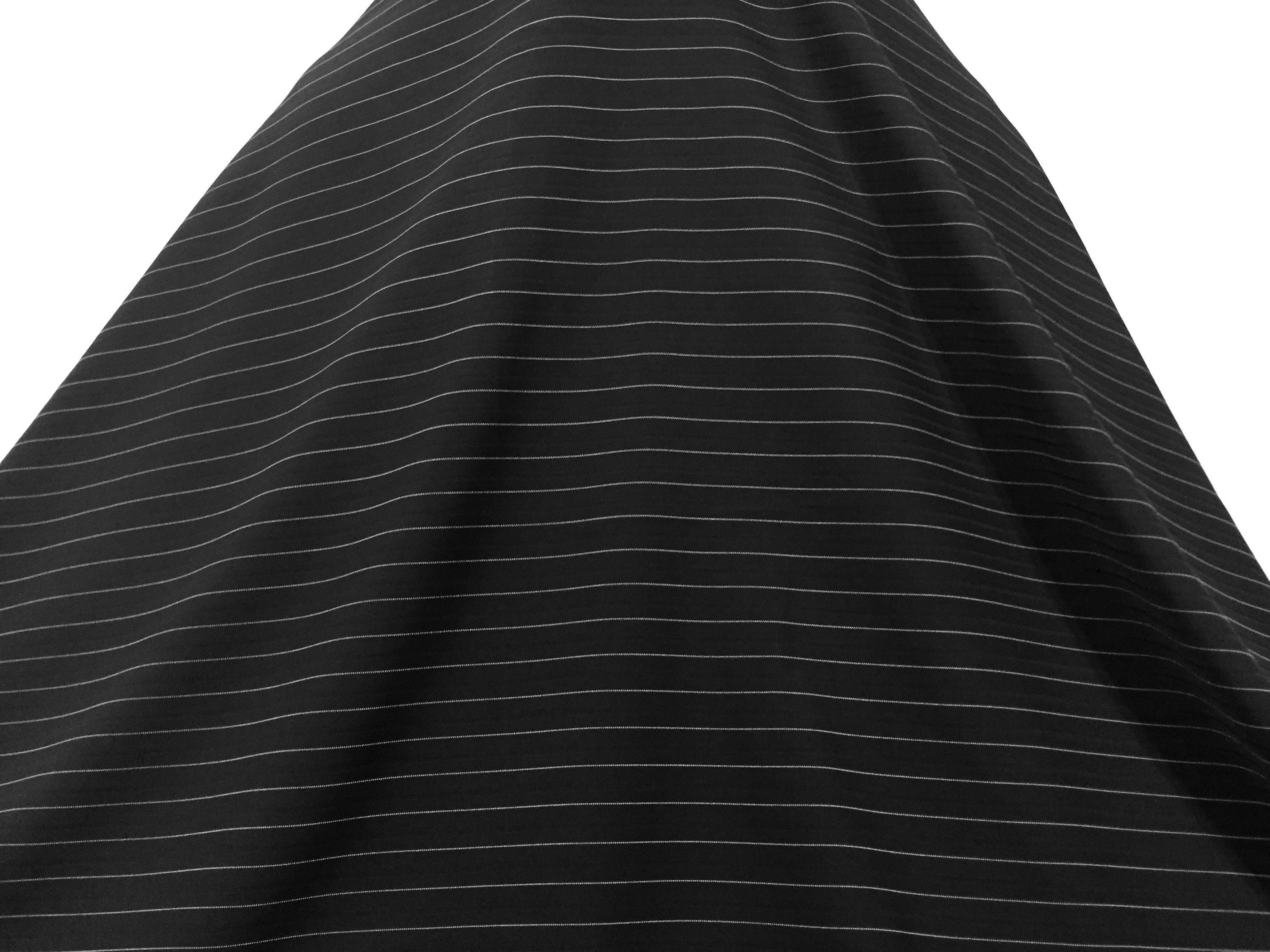 Striped Black and Beige Gabardine, Black and Beige Stripes, Striped Fabric,  Remnant Material, Fabric, Dress Fabric, Black and Beige Material 