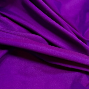 Two Toned Silk Dupioni, Stiffer Fabric, Dress Material, Table Runner, Purple and Blue Highlights Fabric, Purple Fabric