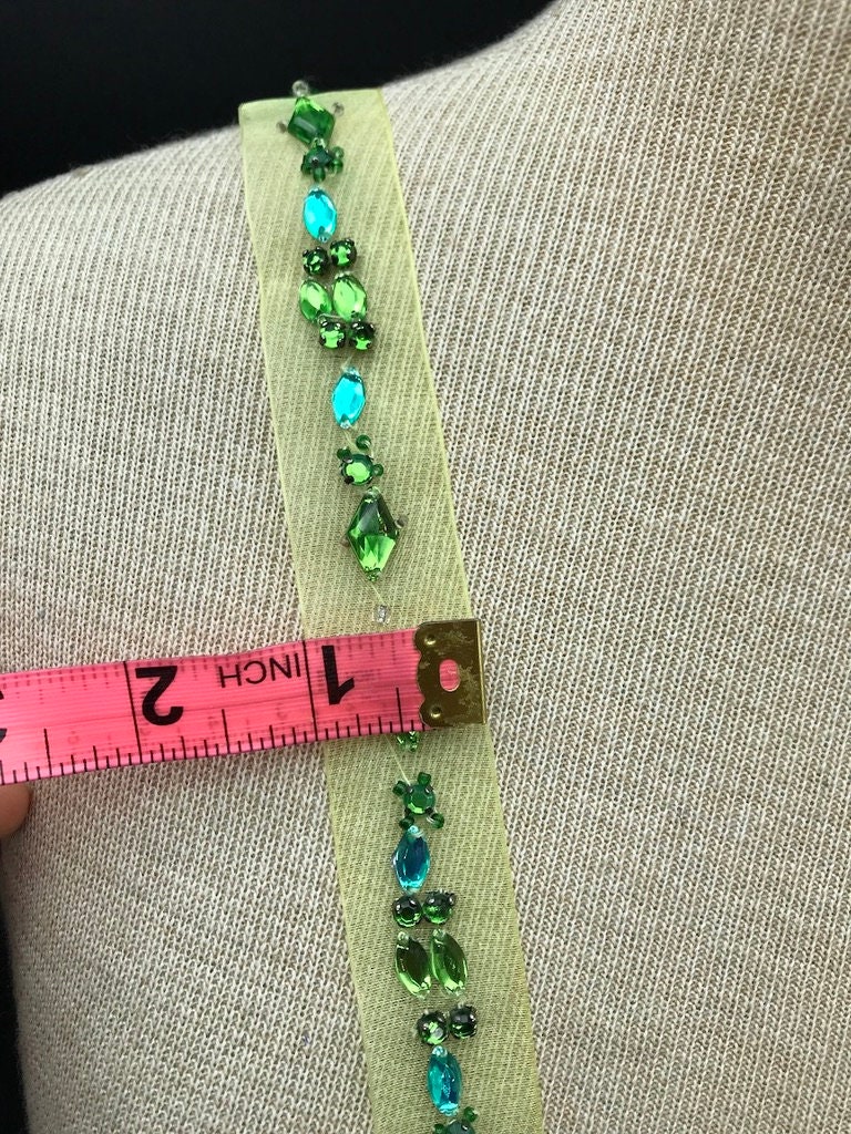 Green Beaded Ribbon DIY Craft Costume Supply and Masks | Etsy