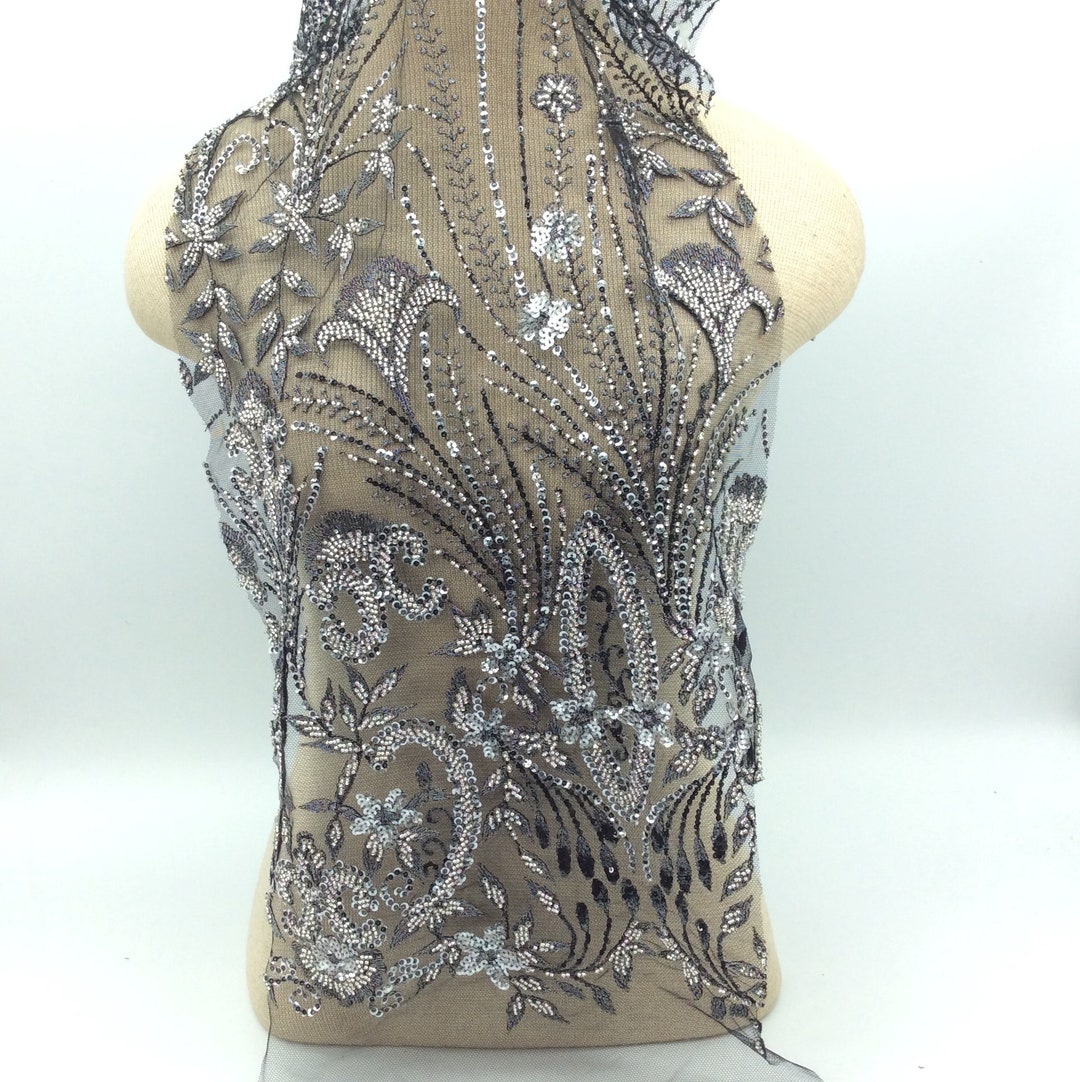 Silver Sequinned Tulle Twilight
