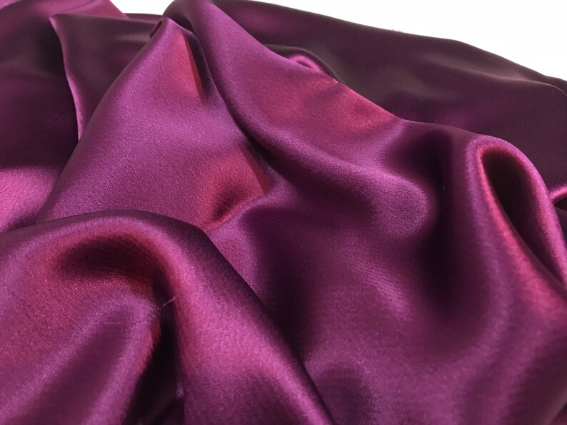 Purple Triacetate Fabric Shiny Material Flowy Fabric Dress Etsy