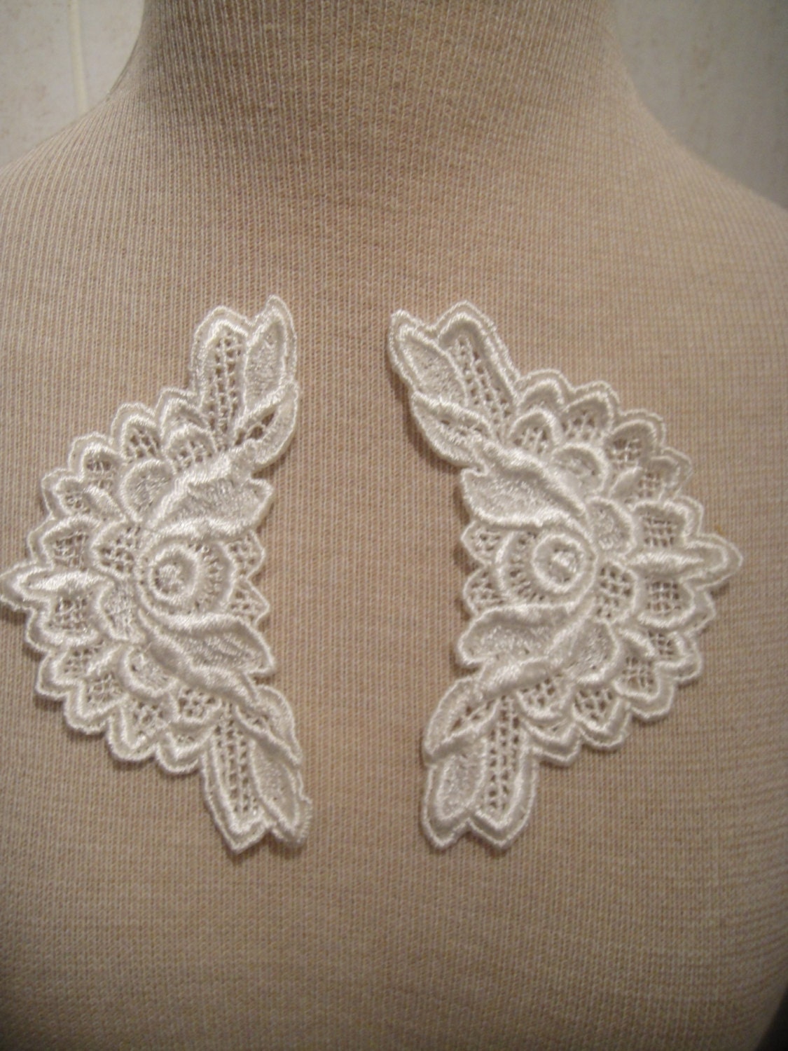 SALE 6 Vintage Lace Applique Bridal Appliques Etsy