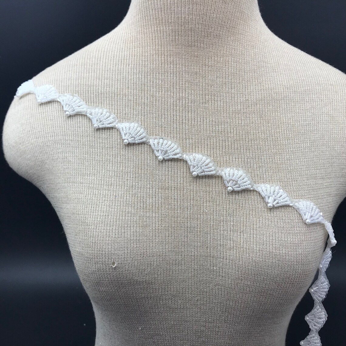 beaded bridal trim