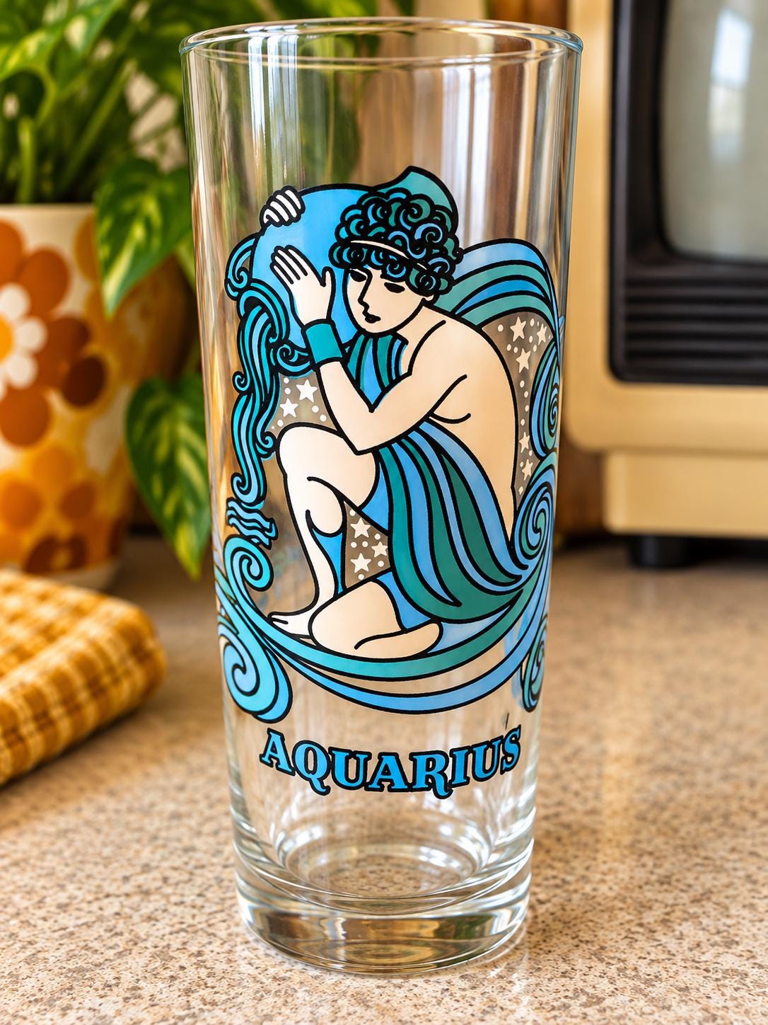 Zodiac Vintage Glassware - Etsy