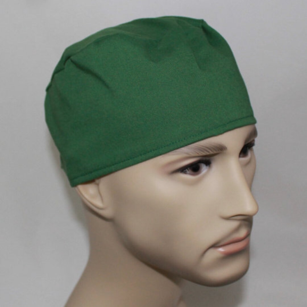 Green Scrub Capmen's Surgical Scrub Cap Soctor's Etsy