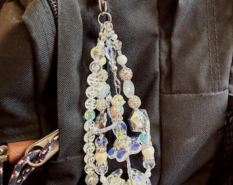 Commemorative Bag Charm | Nutcracker Ballet Cast Gift | Snow Queen - White | Customizable | Keychain