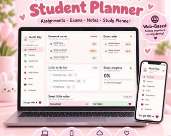 Interactive Student Planner, Assignment Tracker, Study Organizer, Focus Timer Browser-Based.