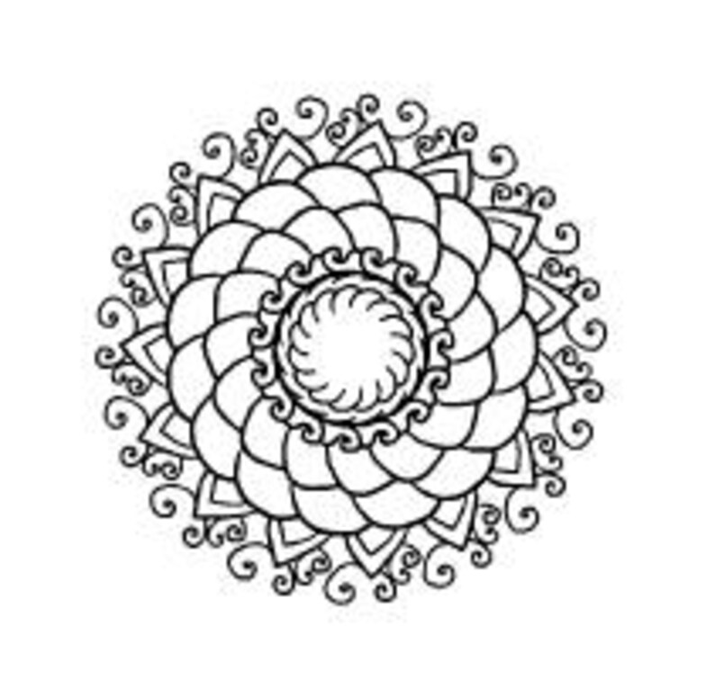 Mandala Zentangle Iron On Decal Graduation Cap Decor Etsy
