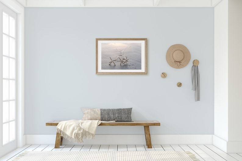 New Smyrna Beach Blue Grey Neutral Beach Decor Coastal Art Travel Photography Florida Coast Wall Art Seascape Beach Photography