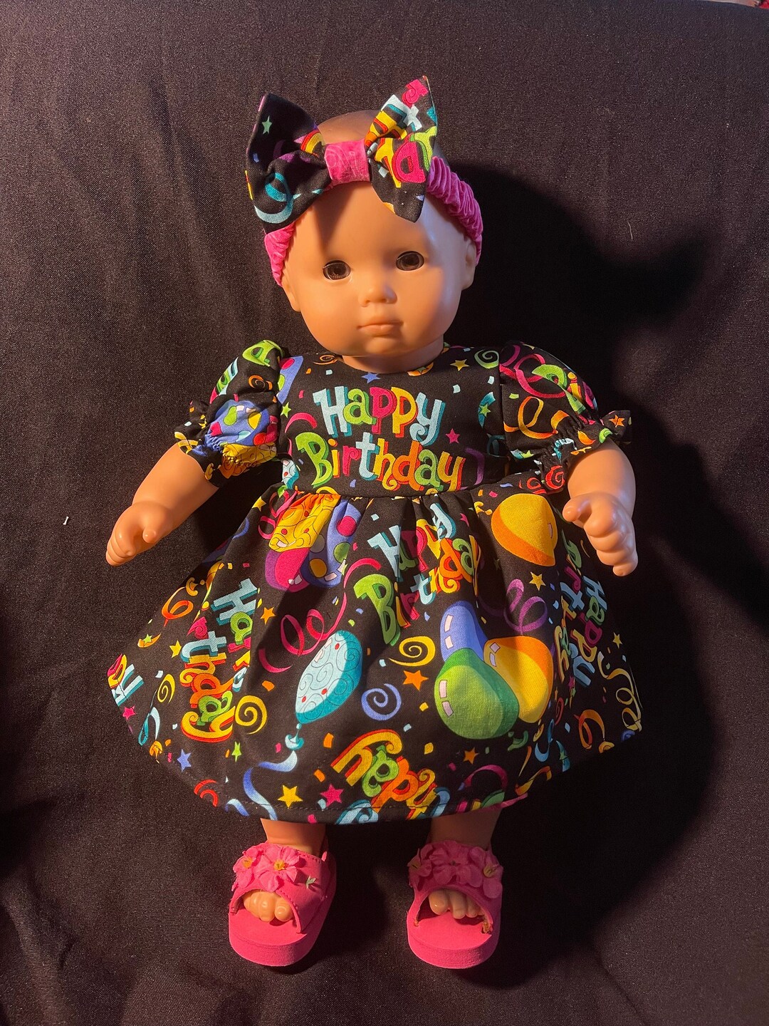 Bitty Baby Doll Birthday Dress 15 Clothes Balloon Dress Etsy