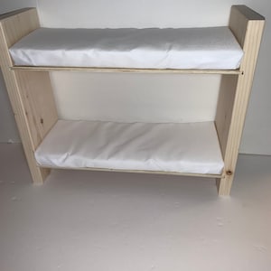 Dollhouse Doll Furniture for Fashion Dolls 1:6 - DIY Unfinished Bunkbeds