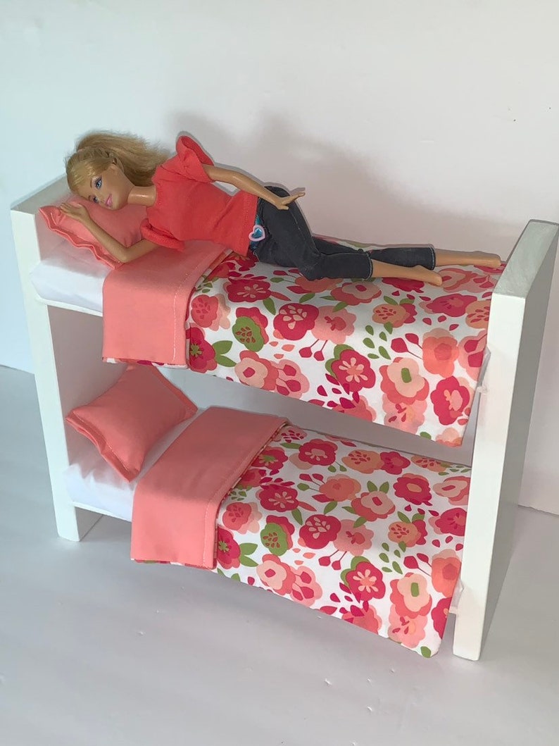 Doll Furniture for Barbie / Blythe / BJD Bunk Bed Peach & | Etsy