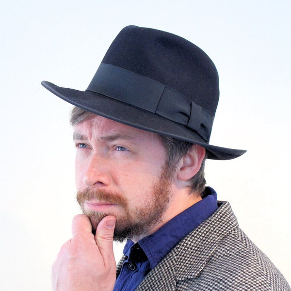 Black Fedora - Etsy