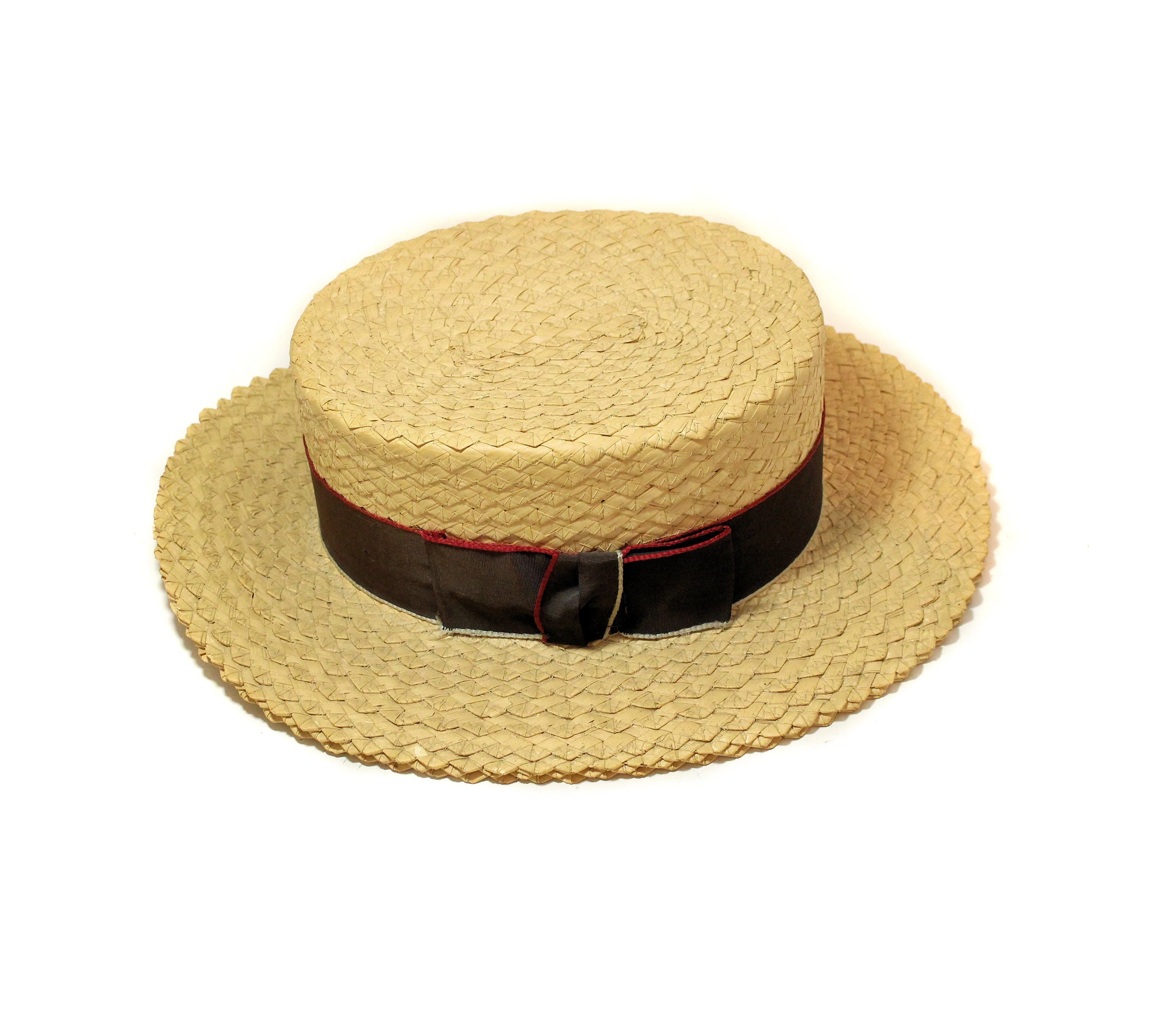 1920s Straw Boater Hat S XS 20s adam 