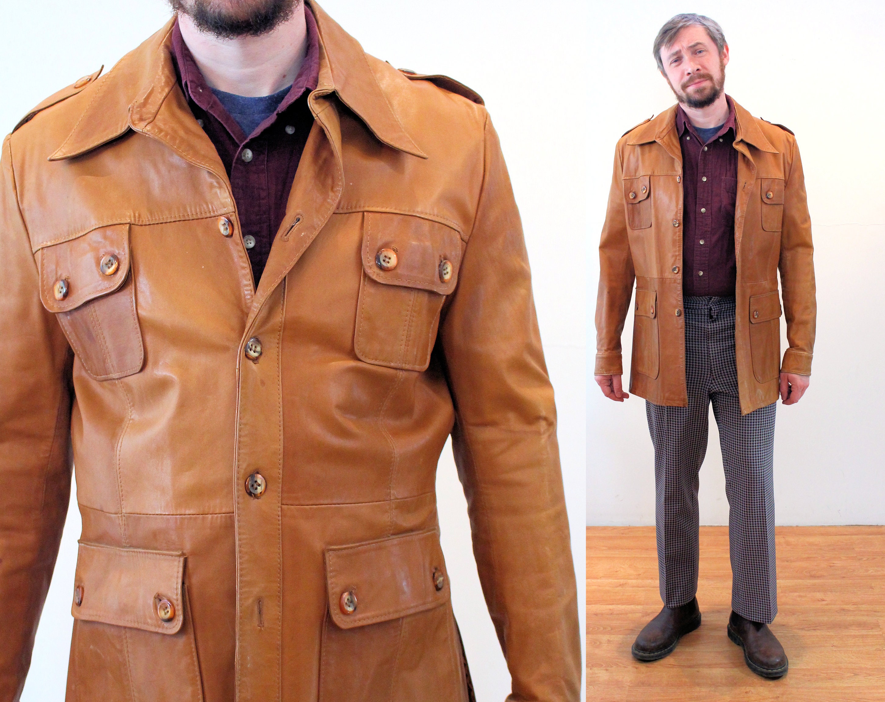 Chester Barrie vintage leather jacket | biskyteam.com