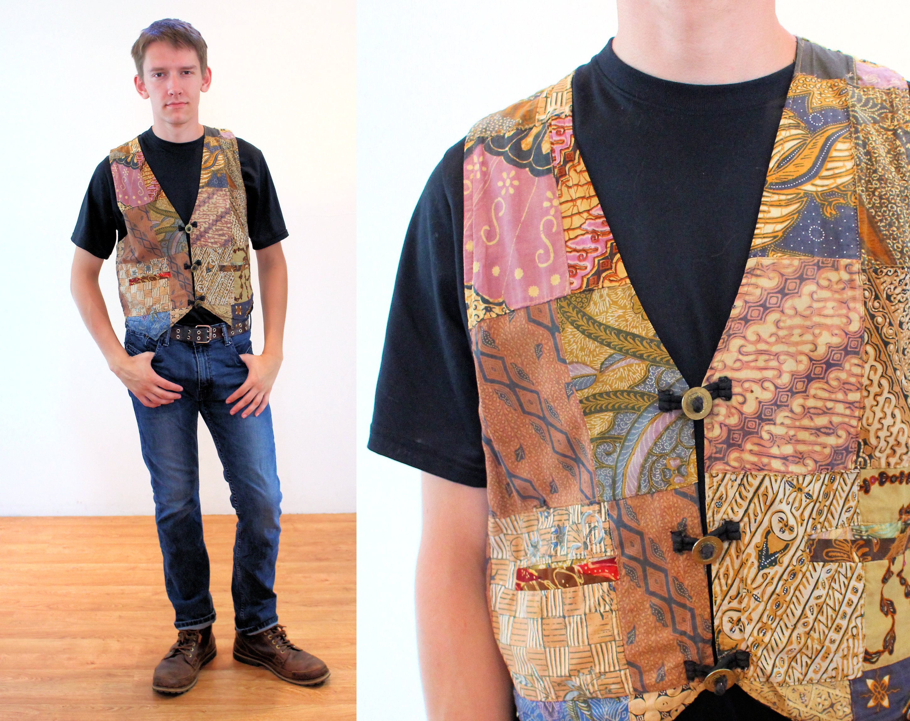patchwork vest