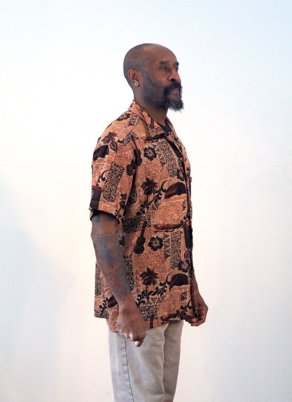 Rhythm Batik Camicia-Vintage Marrone