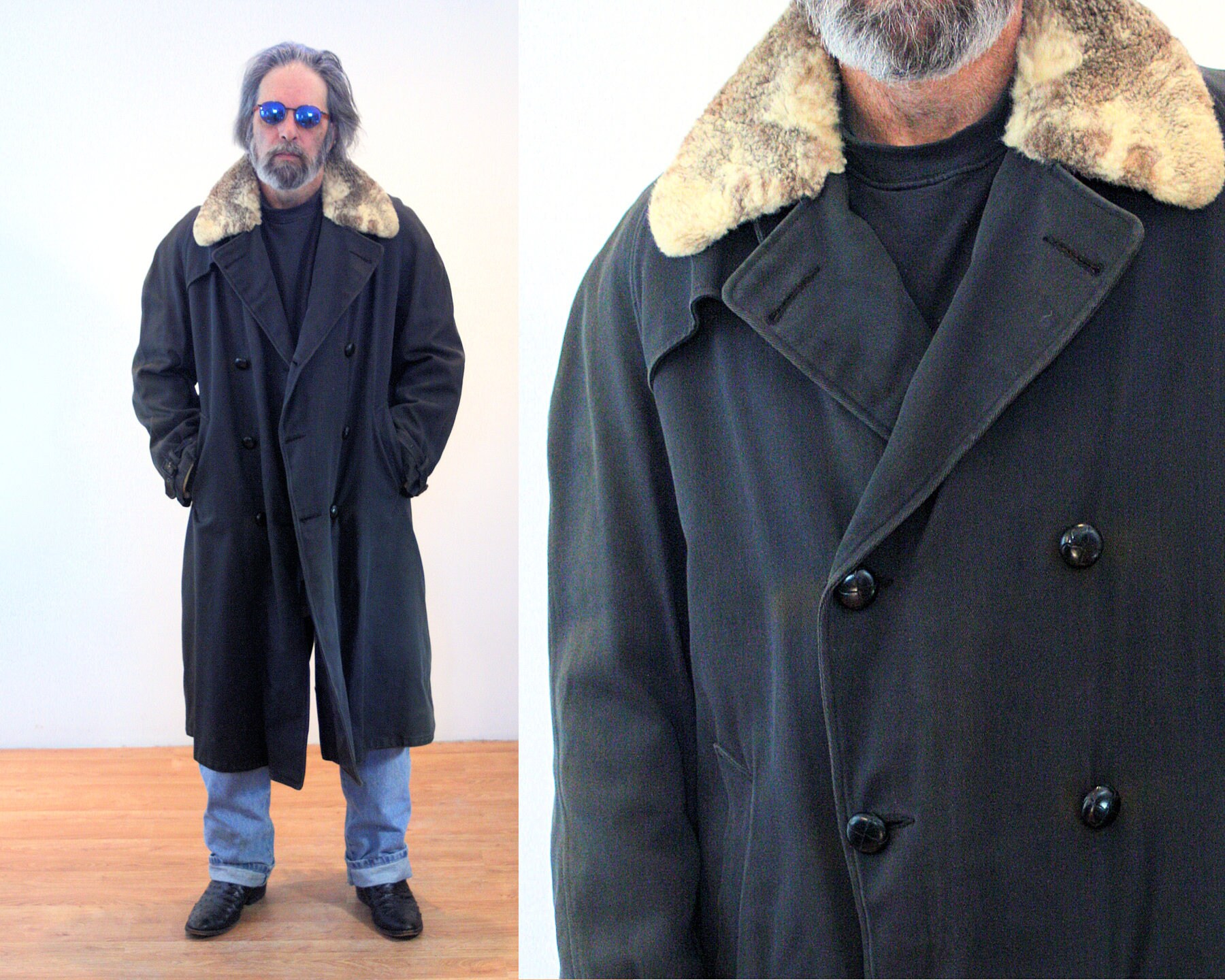 heavy double breasted coat