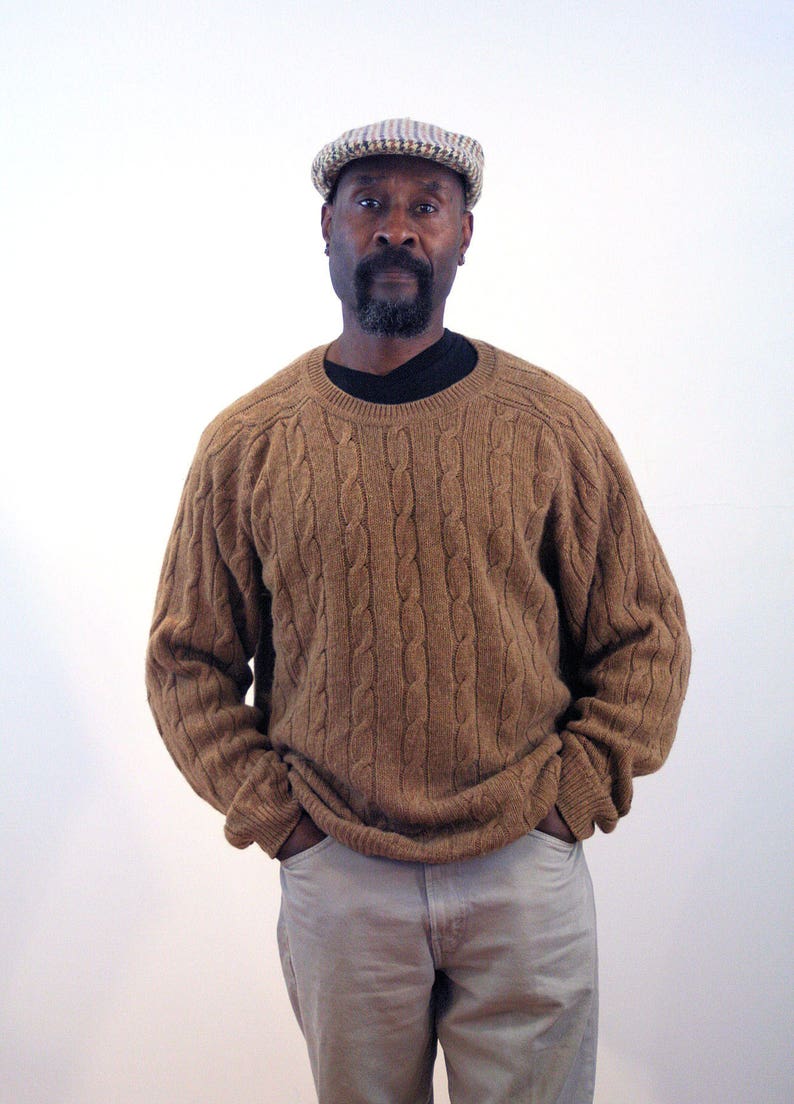 ll bean mens cable knit sweater