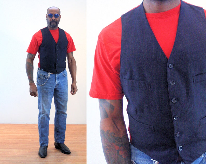 pinstriped vest pinstriped vest
